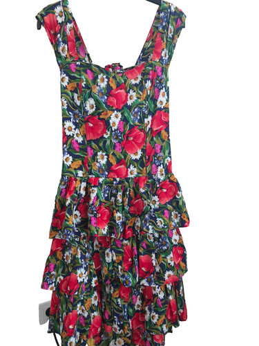 Robe vintage coton fleurs - vintage,