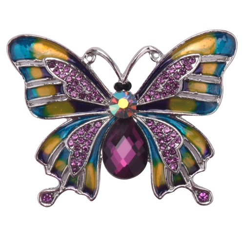 Vintage grand émail papillon - ,