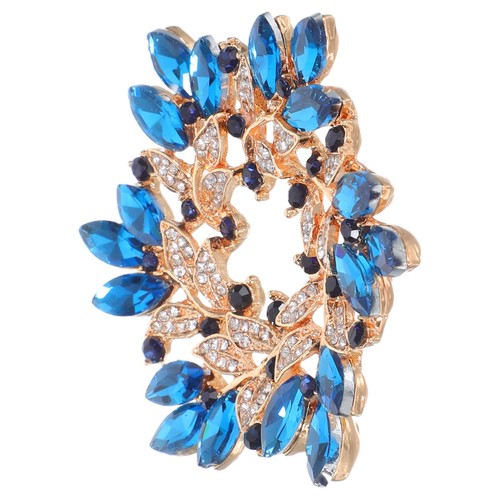 Broche vintage cristal avec - en,