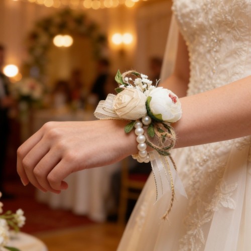 Corsage poignet fait main